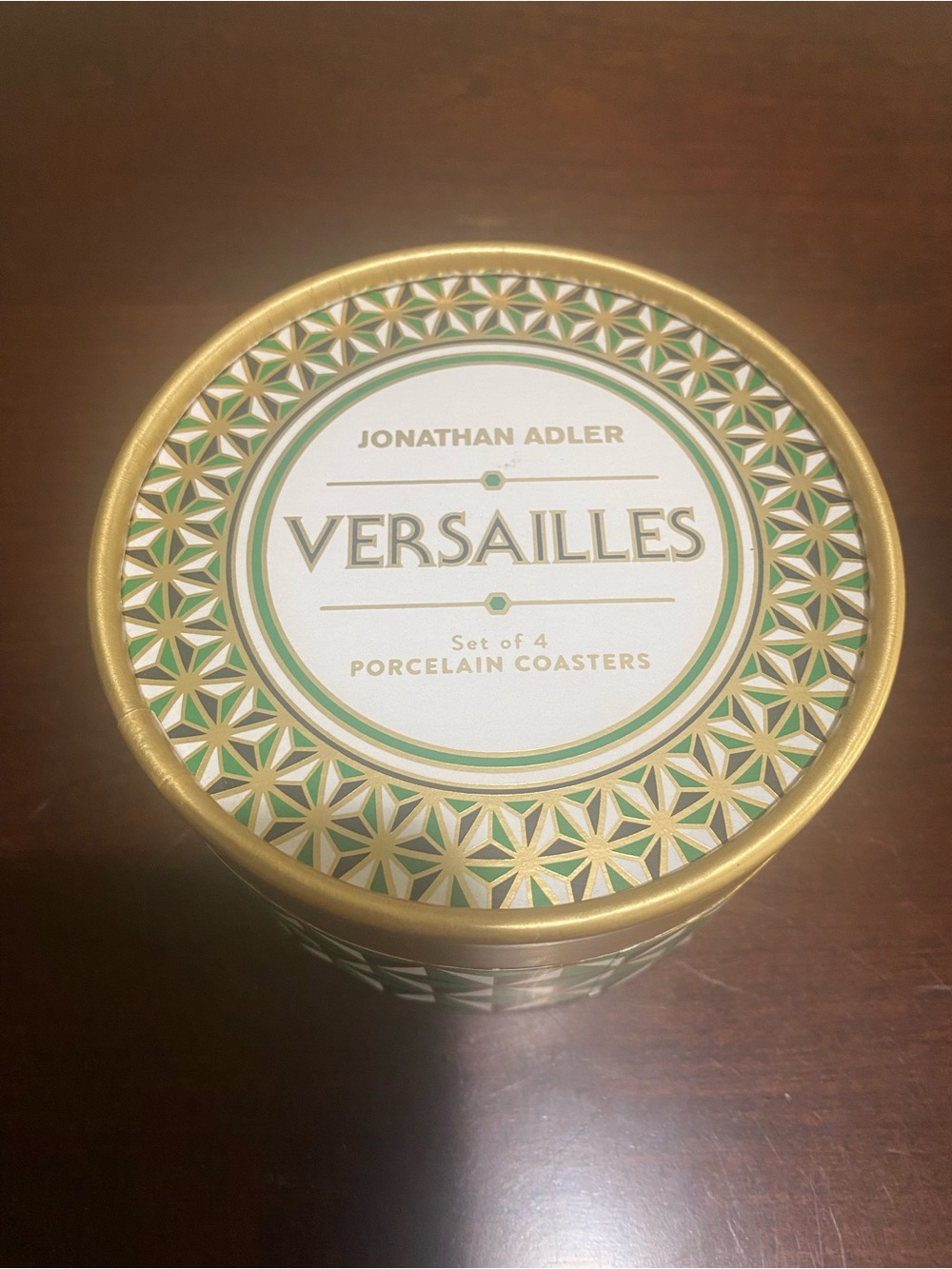 Jonathan Adler Versailles, Set of 4,  Porcelain Coaster Set -
